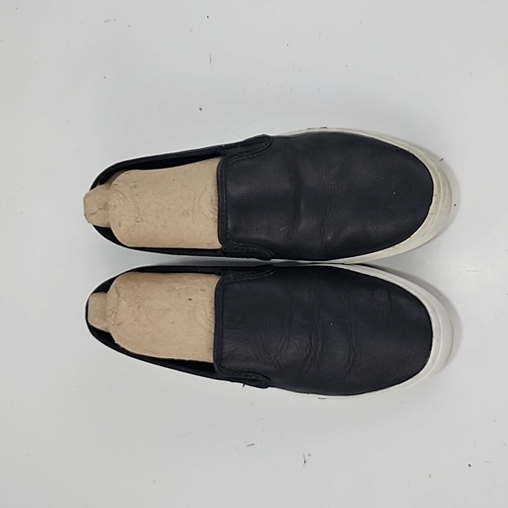 Black leather sorel campsneak sneakers